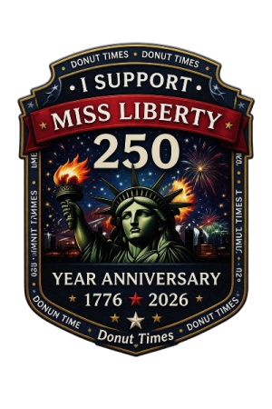 Miss Liberty 250 - Design A (Free Window Decal)